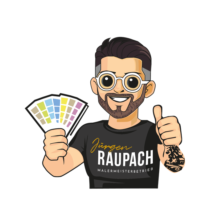 Jürgen Raupach mit Farbfächer – persönliche Beratung